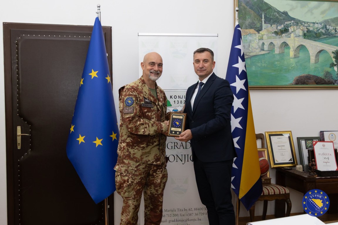 Komandant EUFOR-a sastao se gradonačelnikom Konjica 