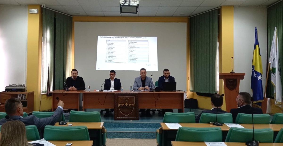 Danas održana 3. vanredna sjednica Gradskog vijeća Konjic
