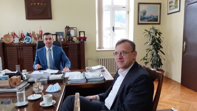 Ministar pravosuđa,uprave i lokalne samouprave HNK Suad Balić posjetio načelnika Osmana Ćatića
