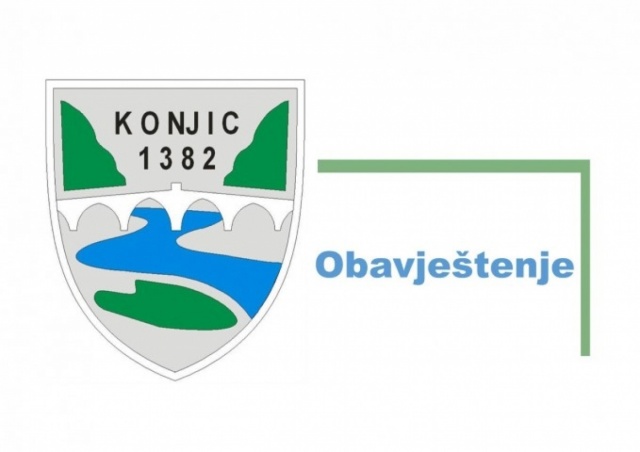 Obavještenje za građane Općine Konjic