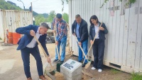 Položen kamen temeljac i željezna konstrukcija za pješački most „ Soliteri - Bazeni” preko Neretve u Konjicu