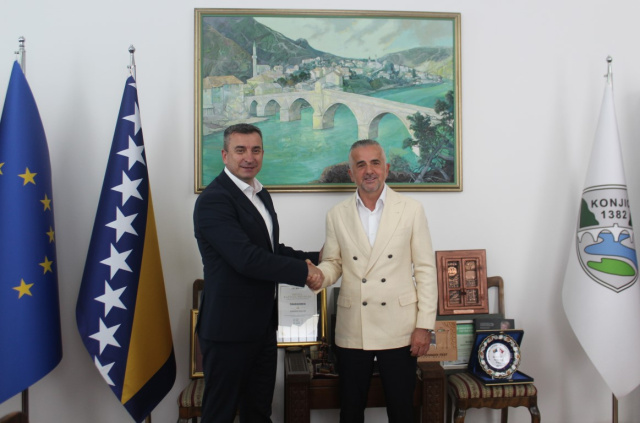 Gradonačelnik Konjica Osman Ćatić i biznismen Luka Rajić razgovarali o saradnji u narednom periodu
