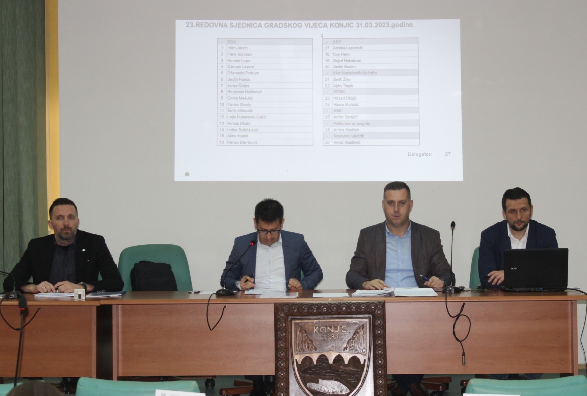 Danas Gradsko vijeće Konjic održalo 23. redovnu sjednicu